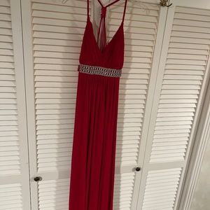 Red formal dress